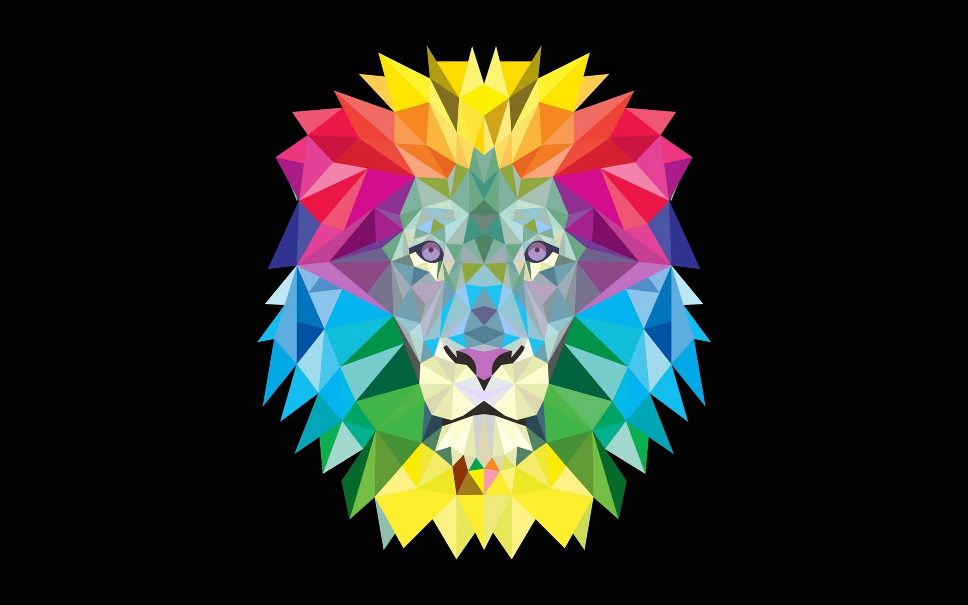 Geometric Lion Wallpapers