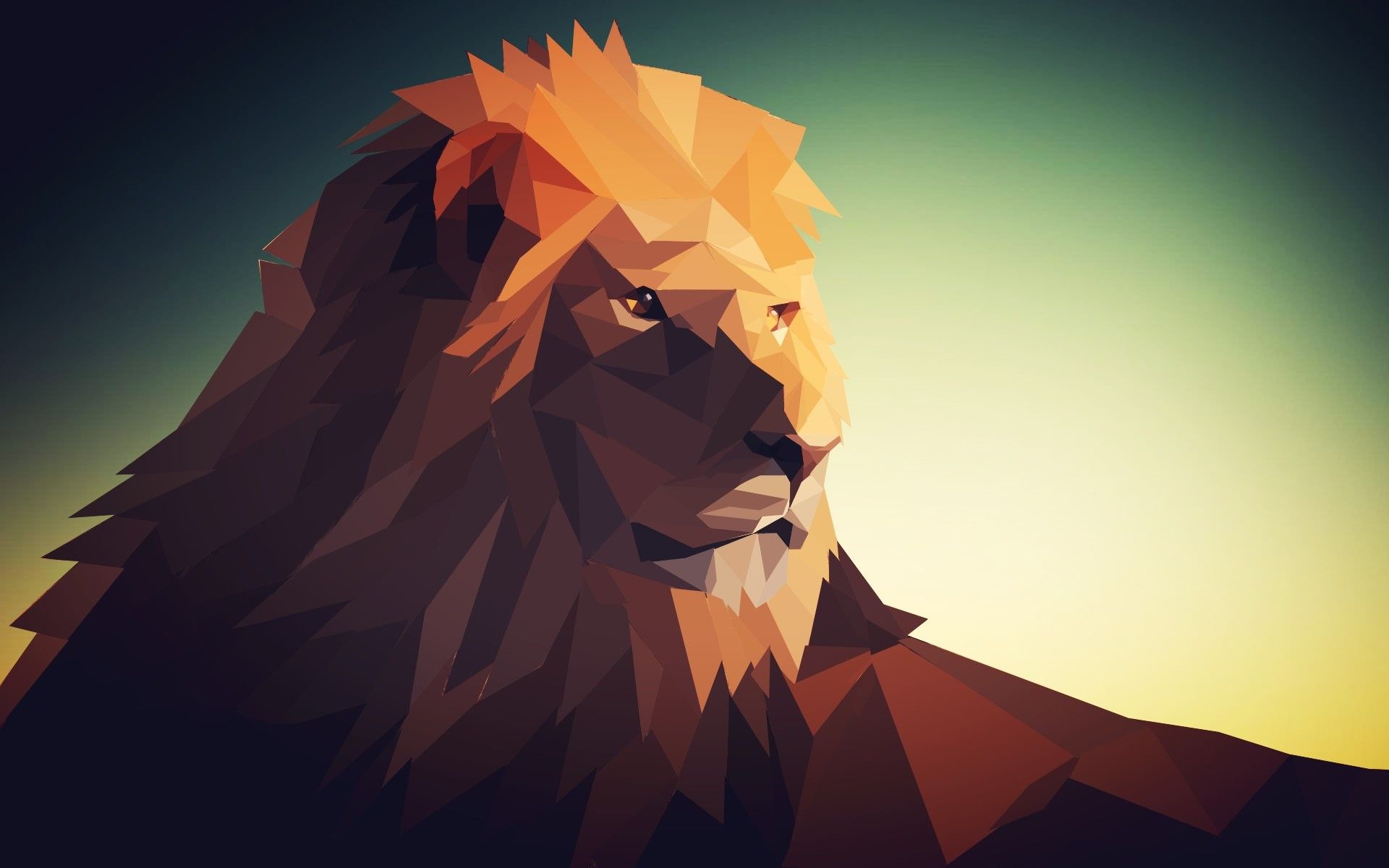 Geometric Lion Wallpapers