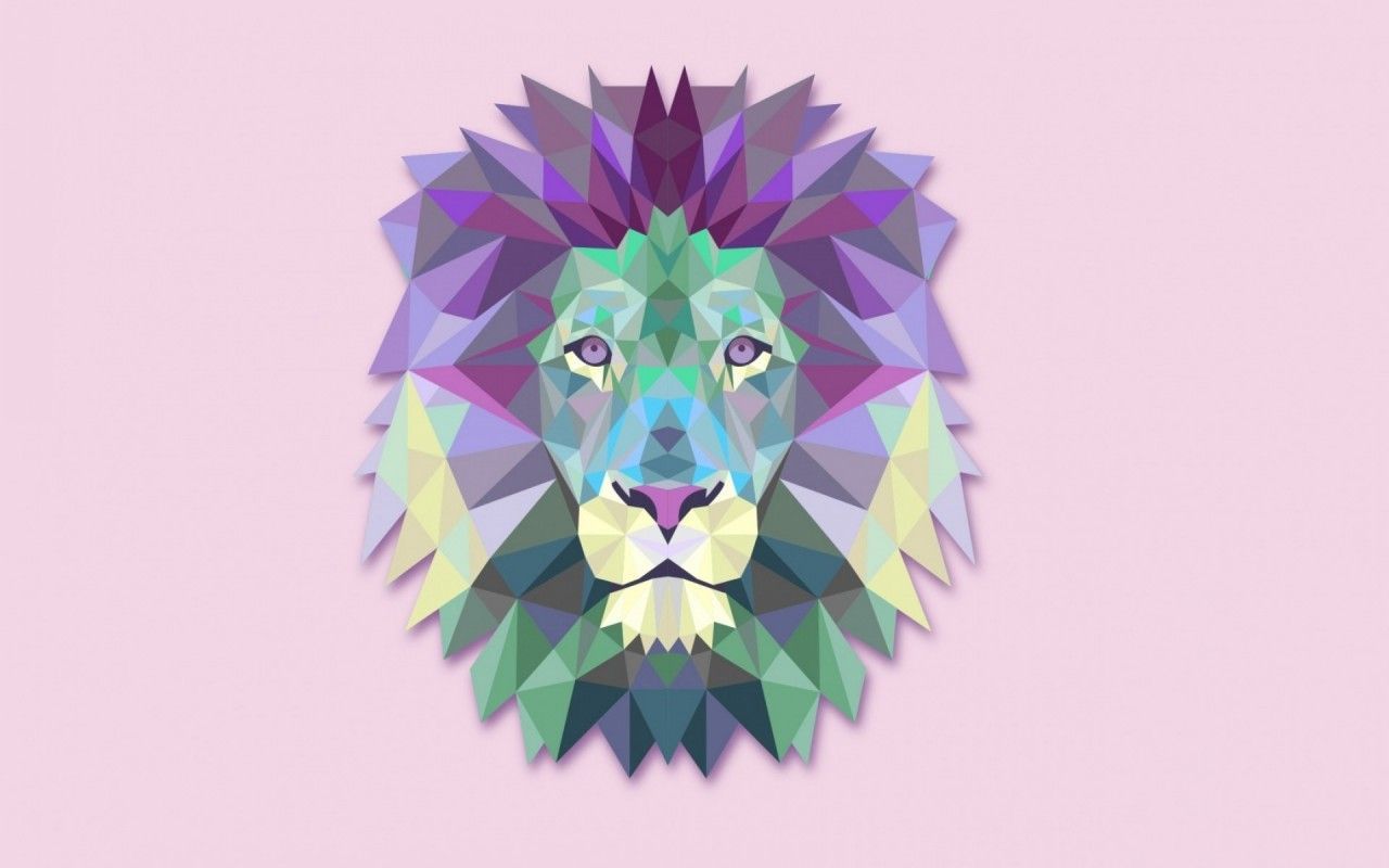 Geometric Lion Wallpapers