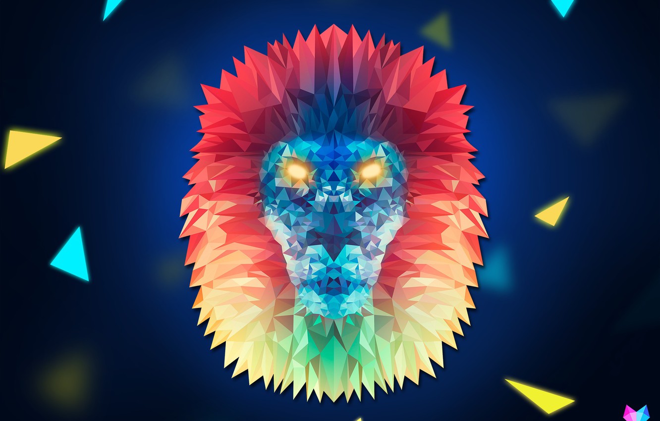 Geometric Lion Wallpapers