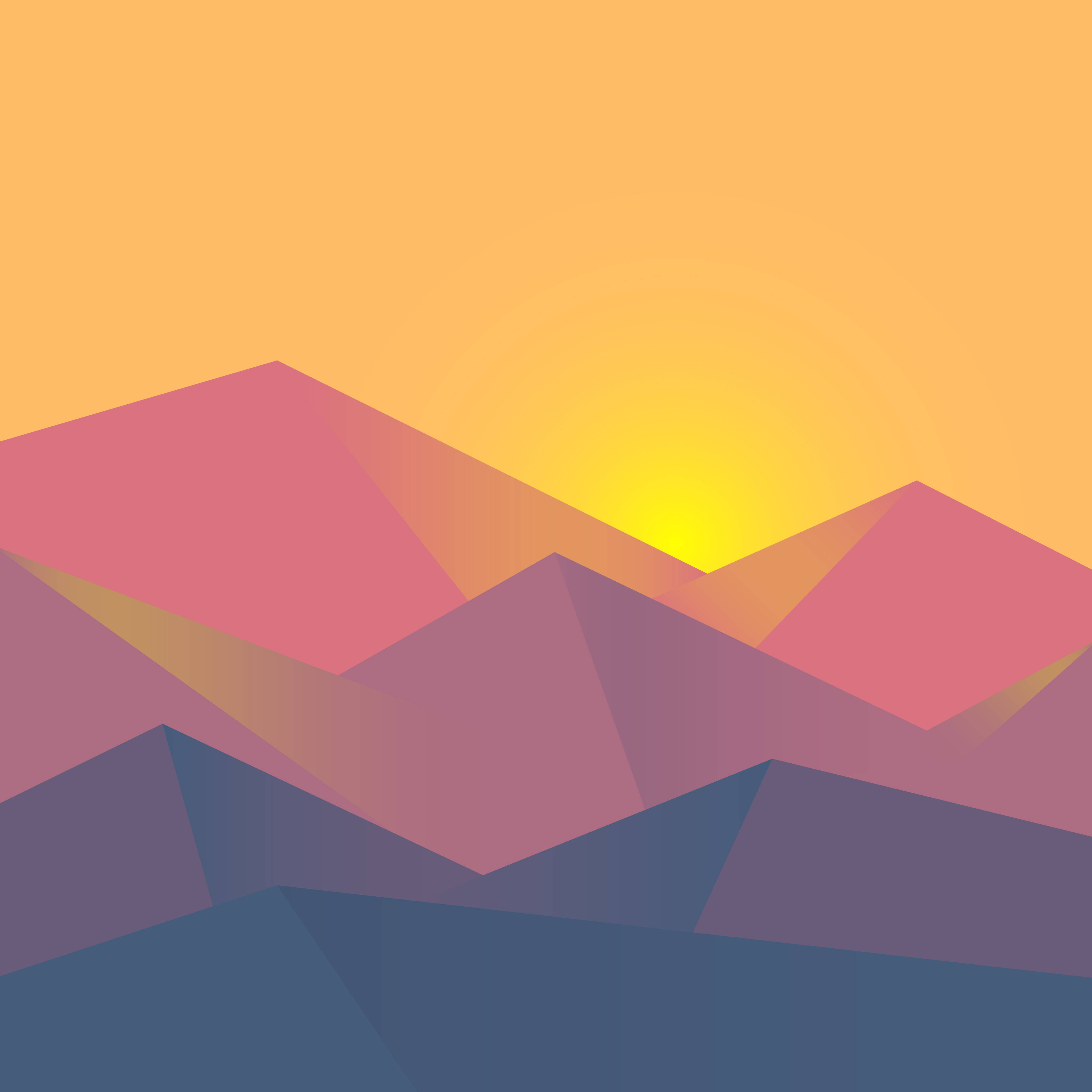 Geometric Mountain Wallpapers