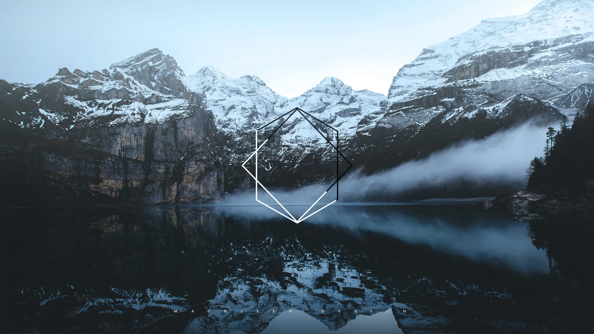 Geometric Mountain Wallpapers