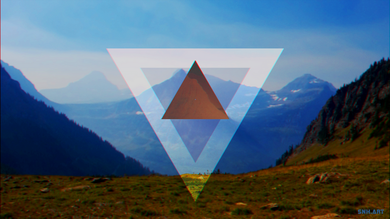 Geometric Mountain Wallpapers