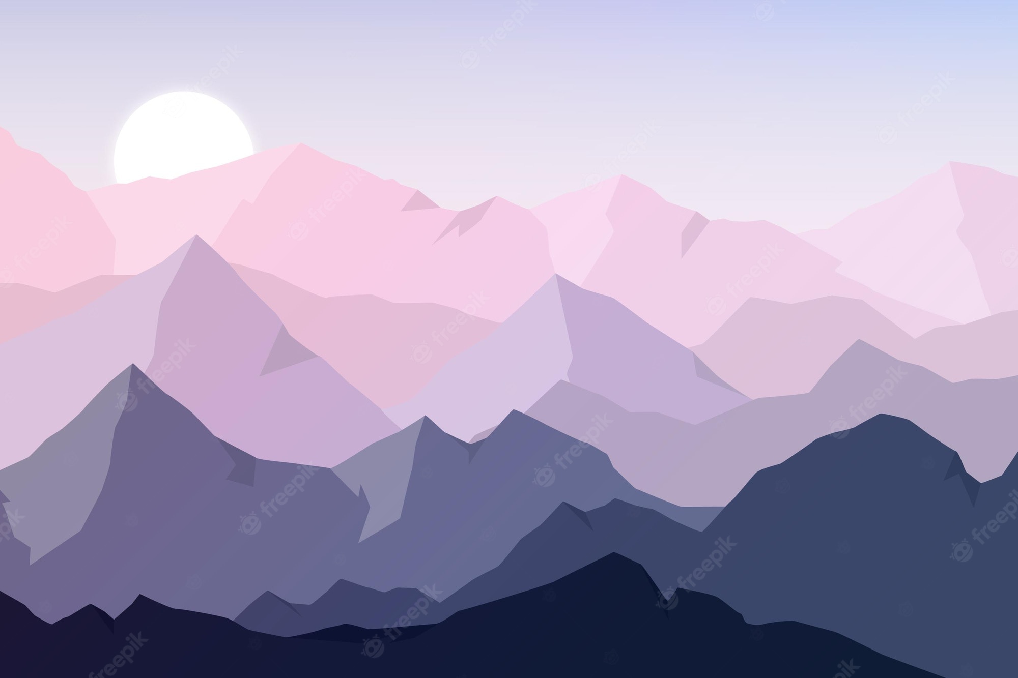 Geometric Mountain Wallpapers