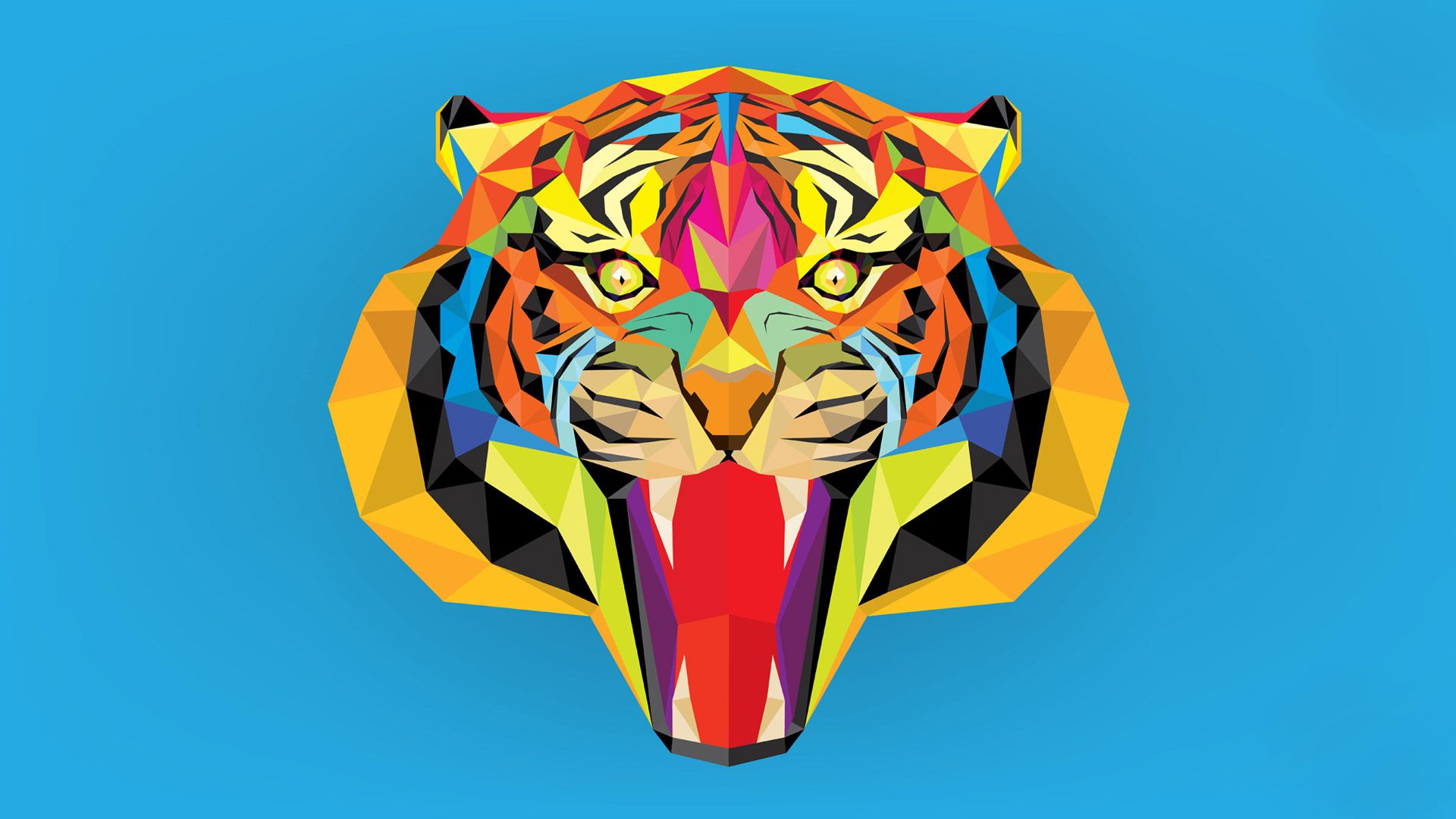 Geometric Tiger Wallpapers