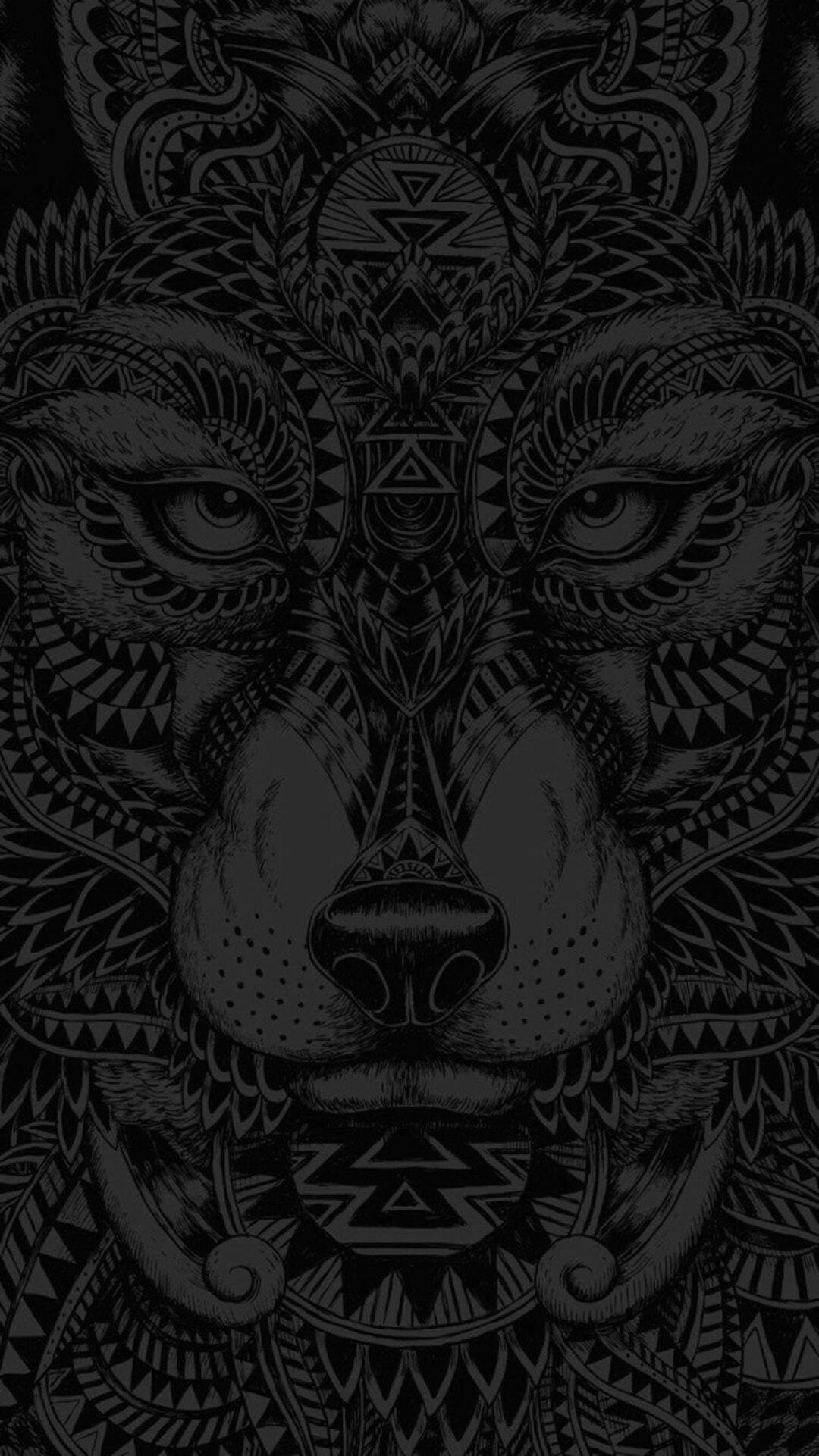 Geometric Wolf Wallpapers