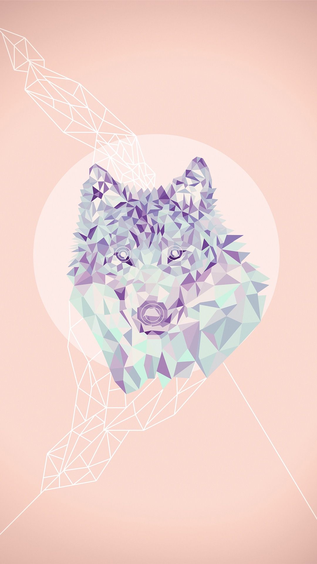 Geometric Wolf Wallpapers