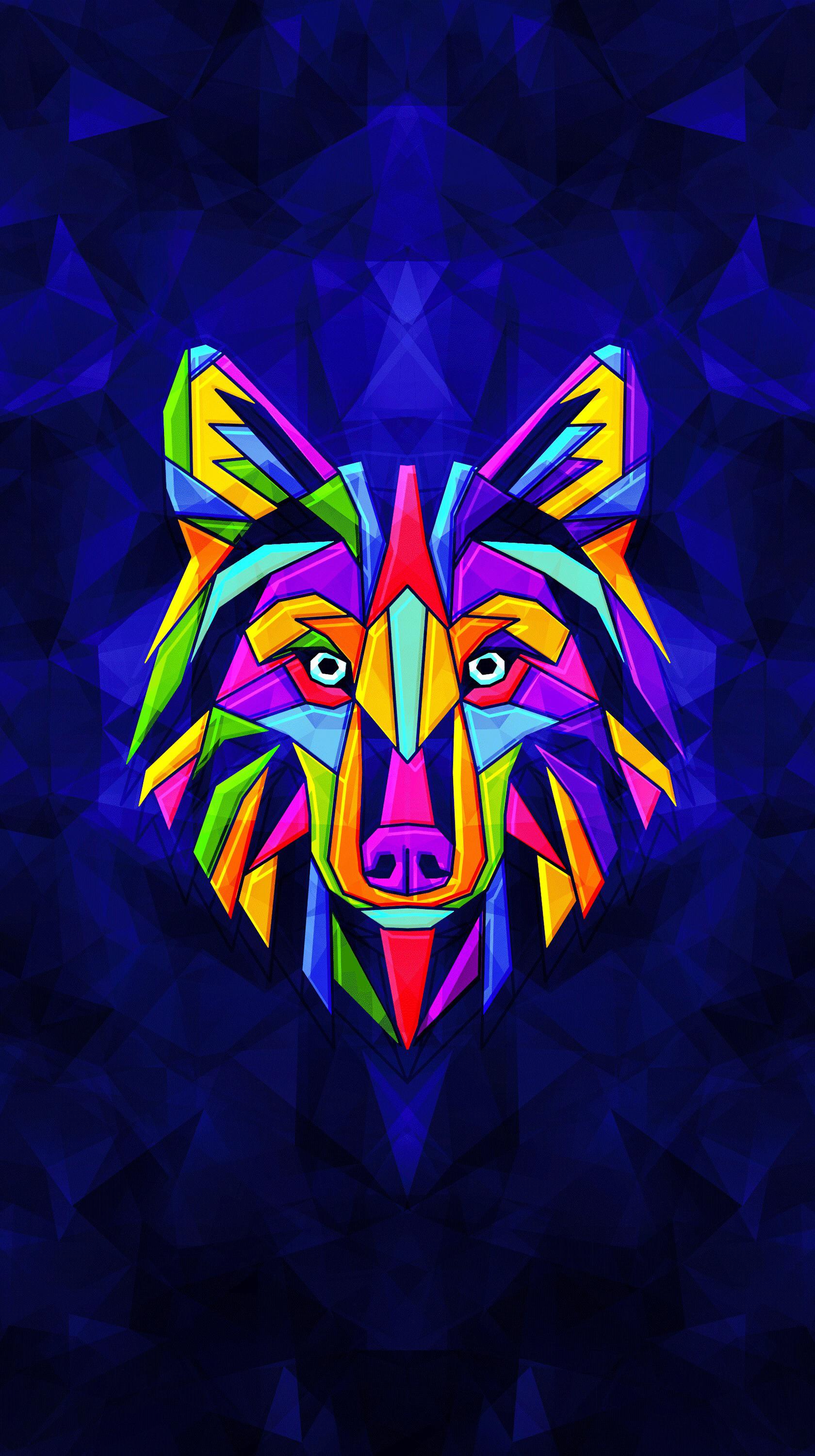 Geometric Wolf Wallpapers