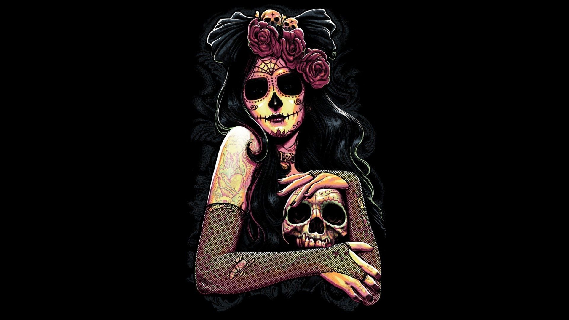 Girl Skulls Wallpapers