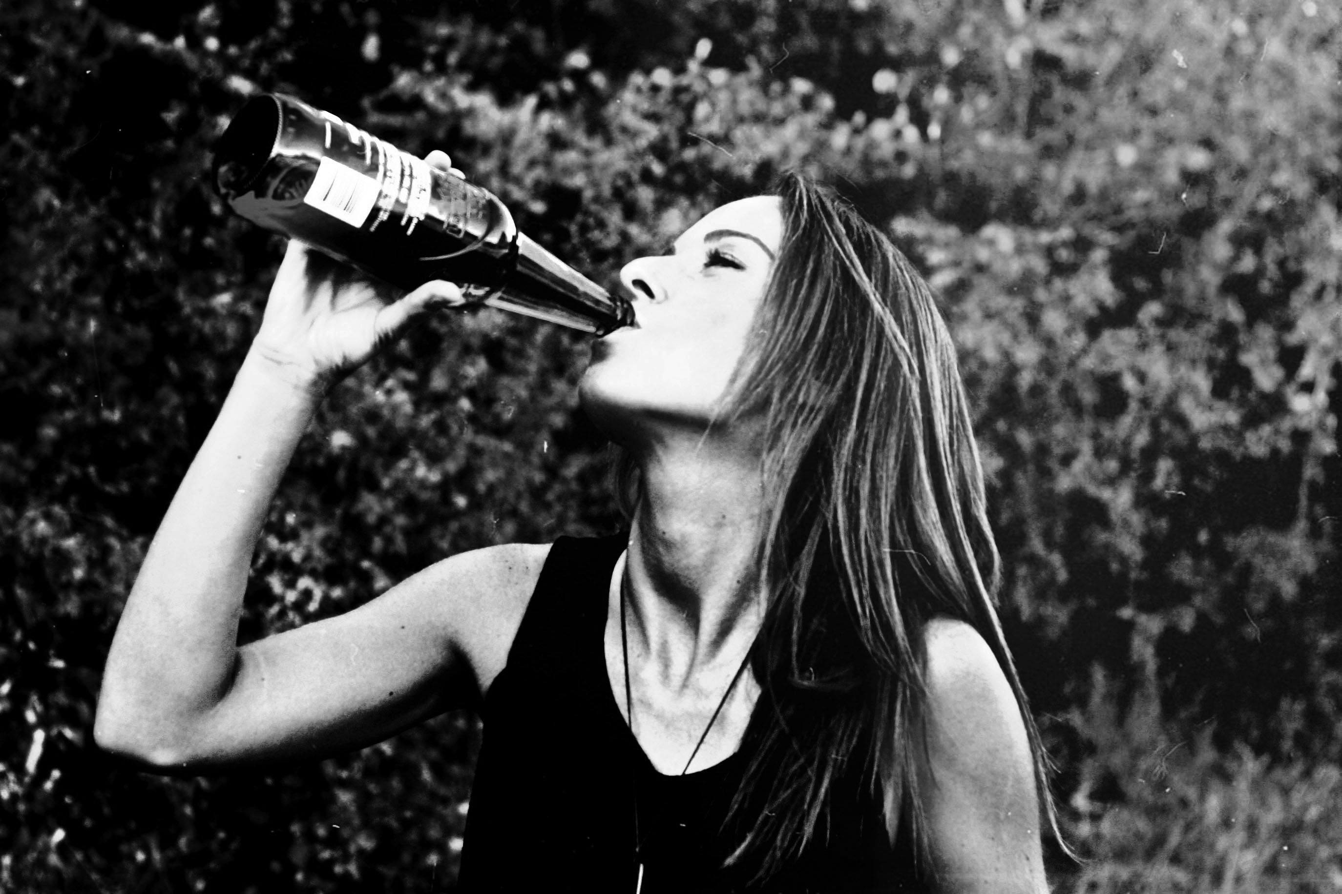 Girl With Drink Wallpapers