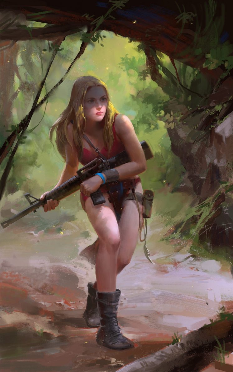 Girl With Guns Wallpapers