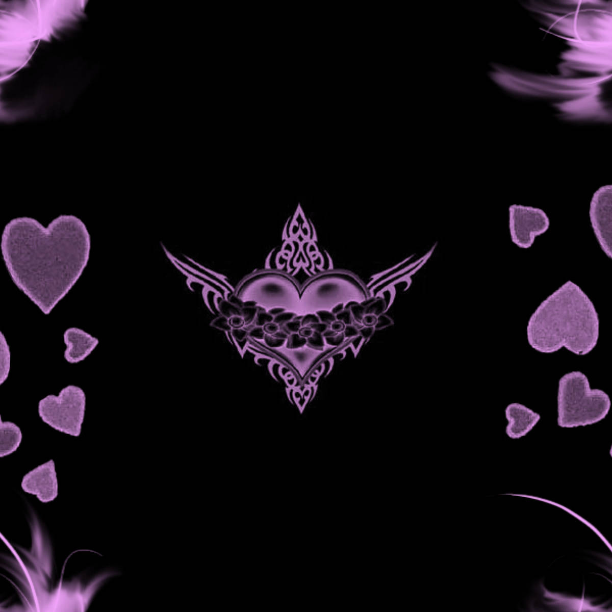 Girly Black And Purple Wallpapers
