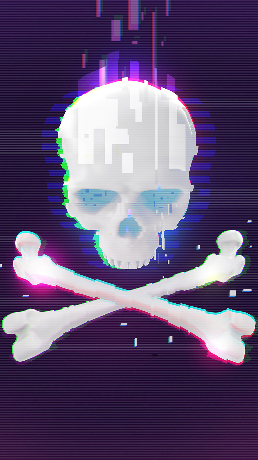 Glitch Skull Wallpapers