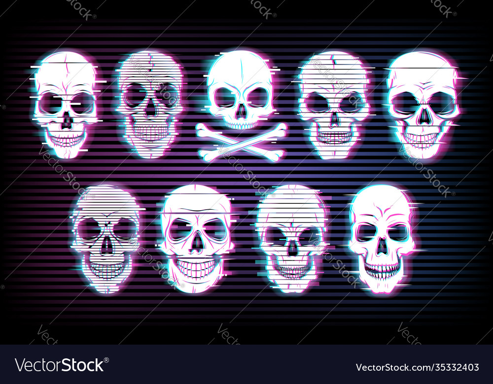 Glitch Skull Wallpapers