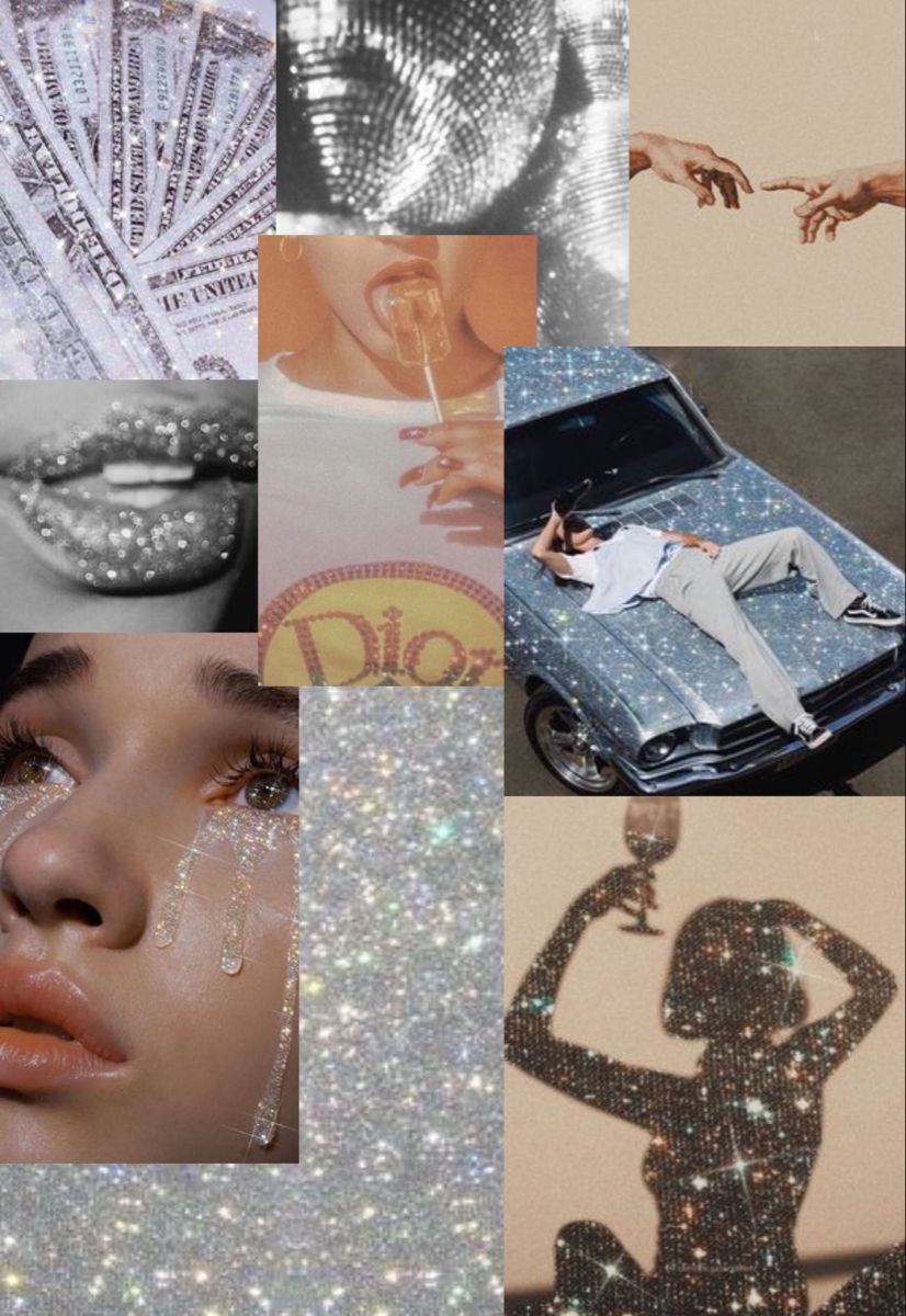 Glitter Aesthetic Collage Wallpapers