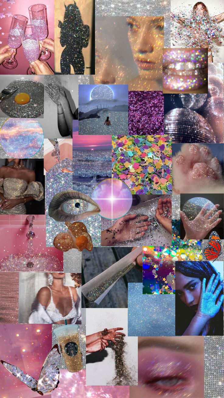 Glitter Aesthetic Collage Wallpapers