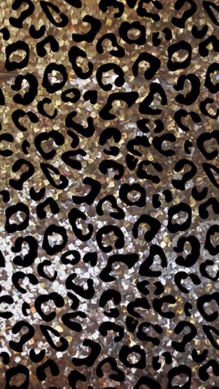 Glitter Leopard Print Wallpapers