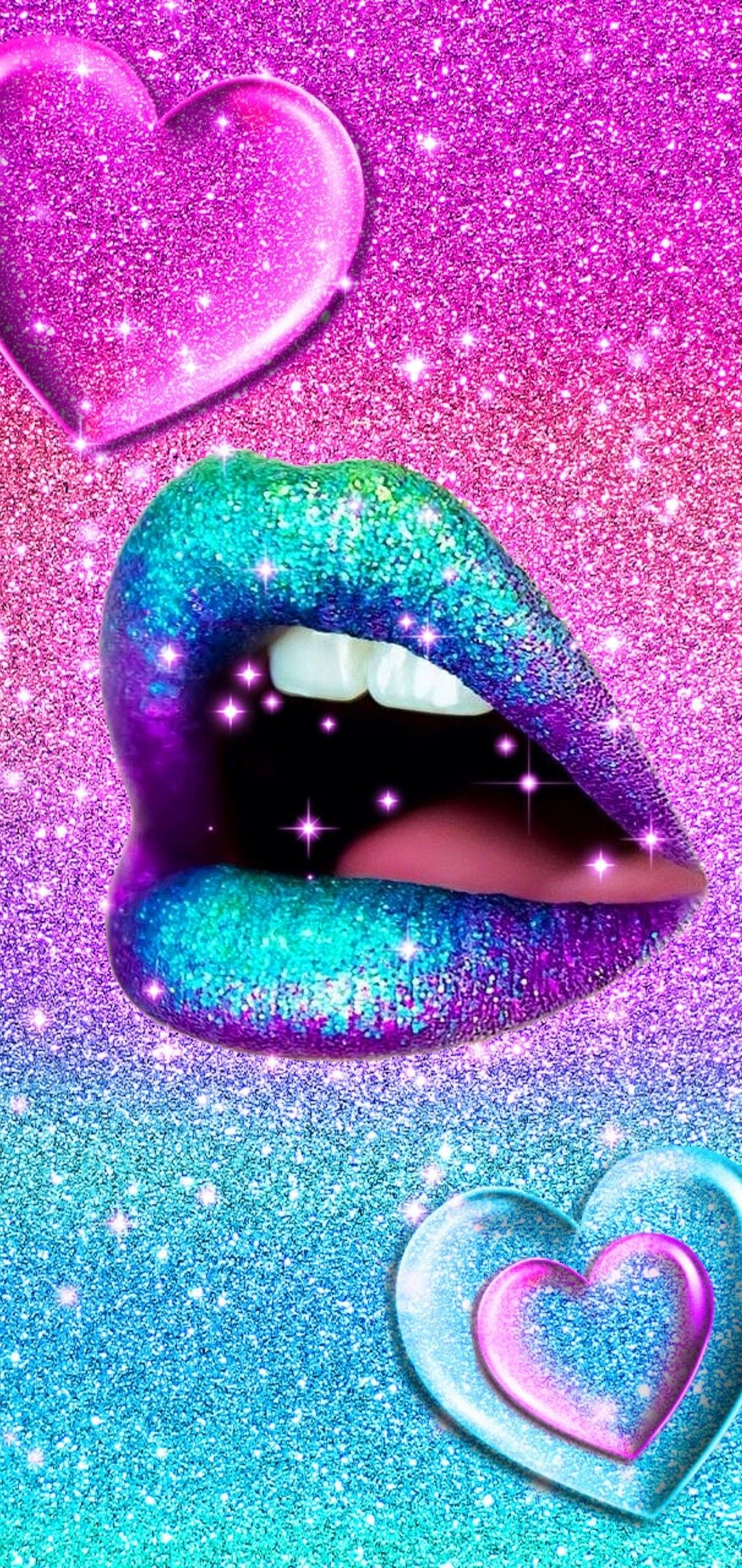 Glitter Lips Wallpapers