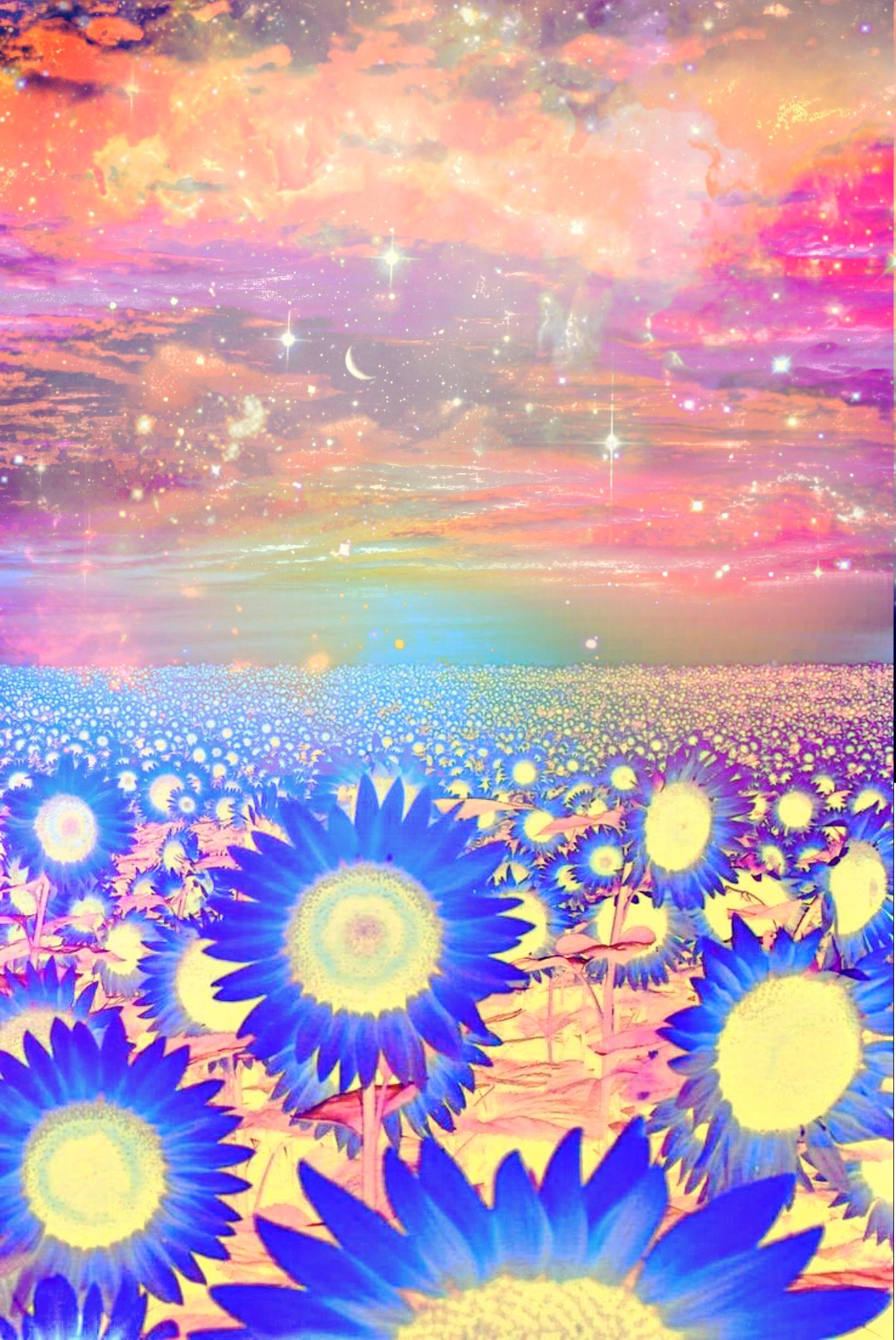 Glitter Sunflower Wallpapers