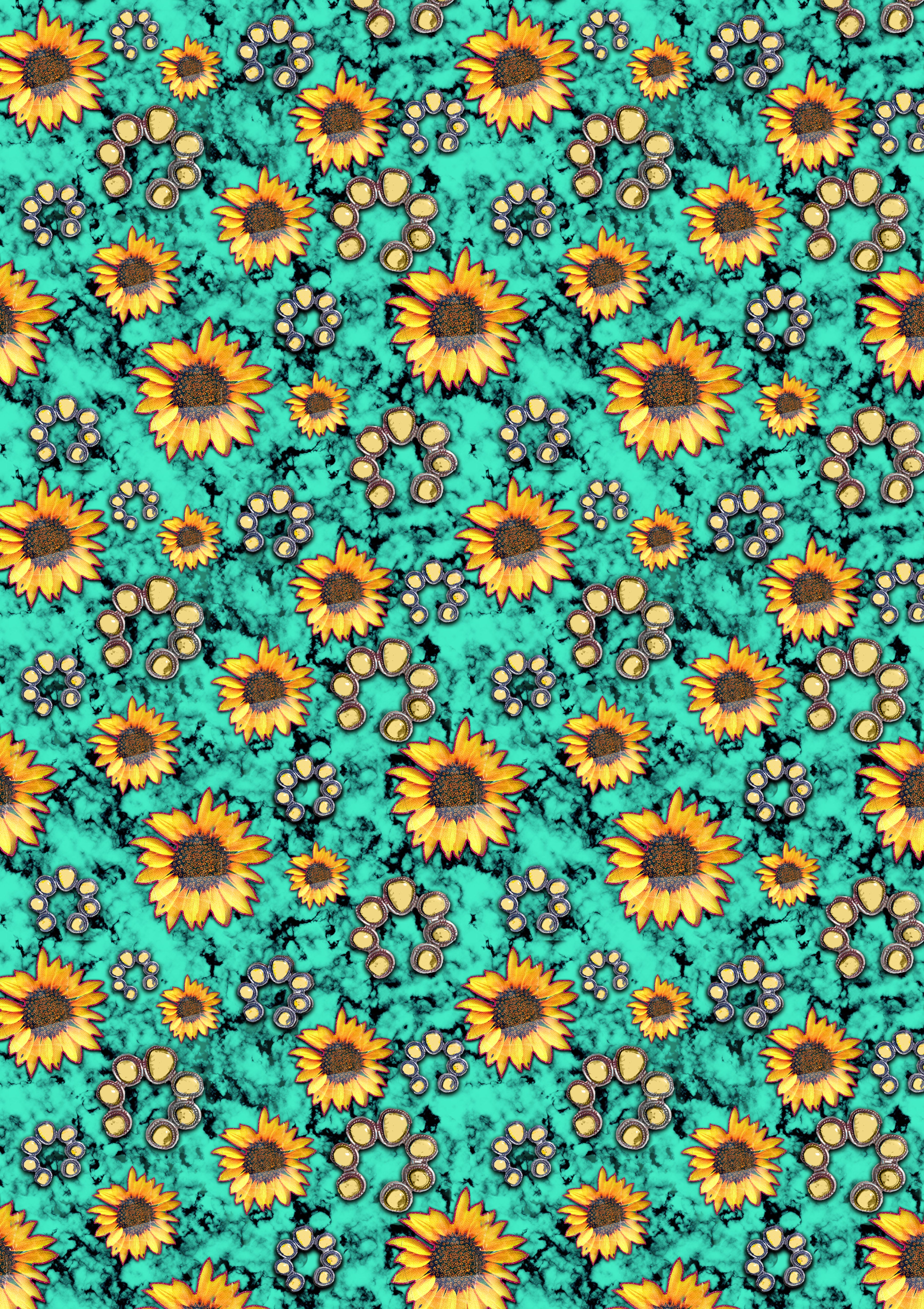 Glitter Sunflower Wallpapers