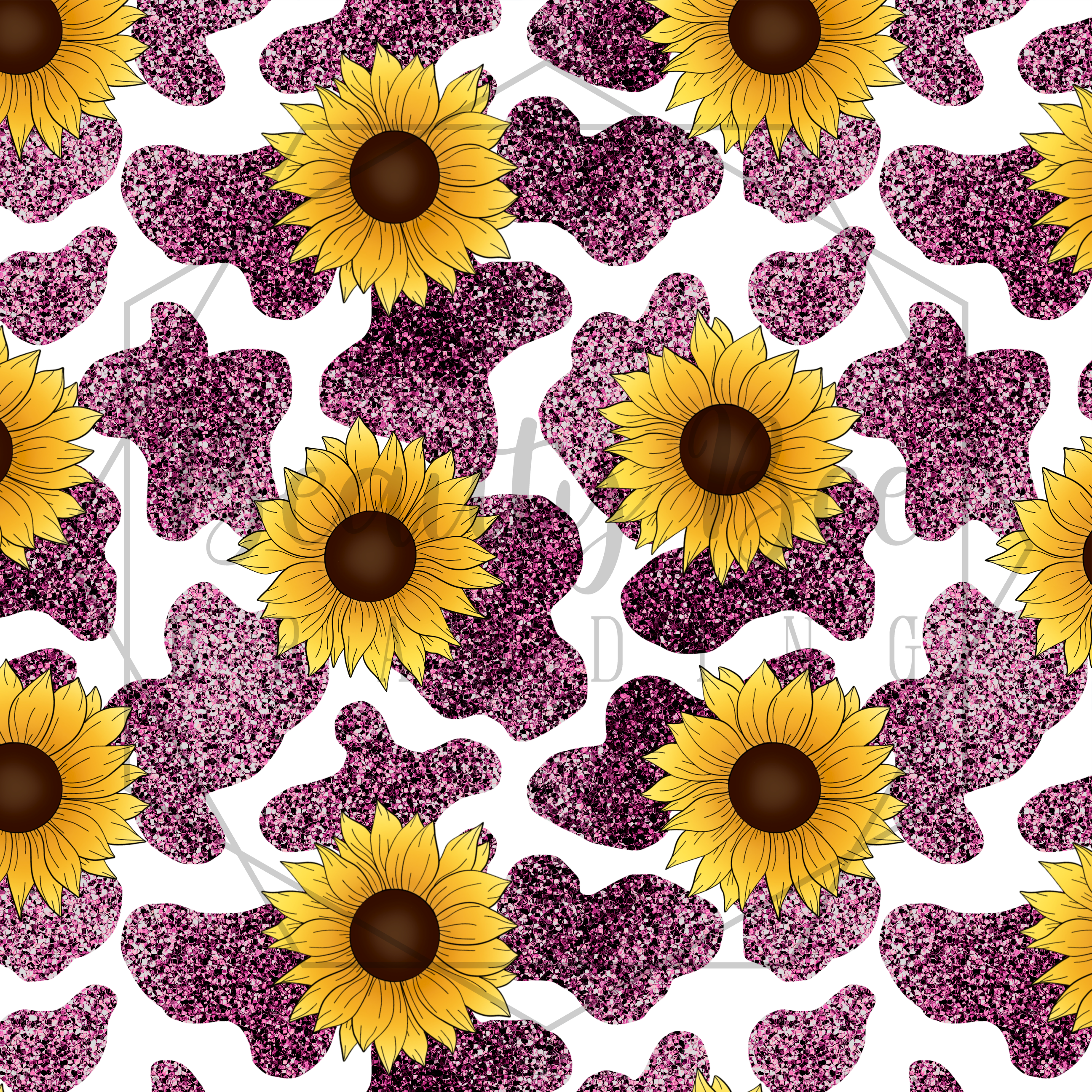 Glitter Sunflower Wallpapers