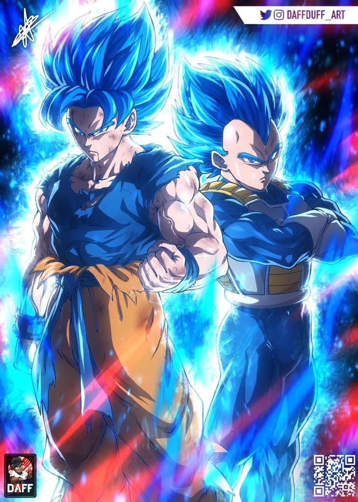 Goku And Vegeta Blue Wallpapers