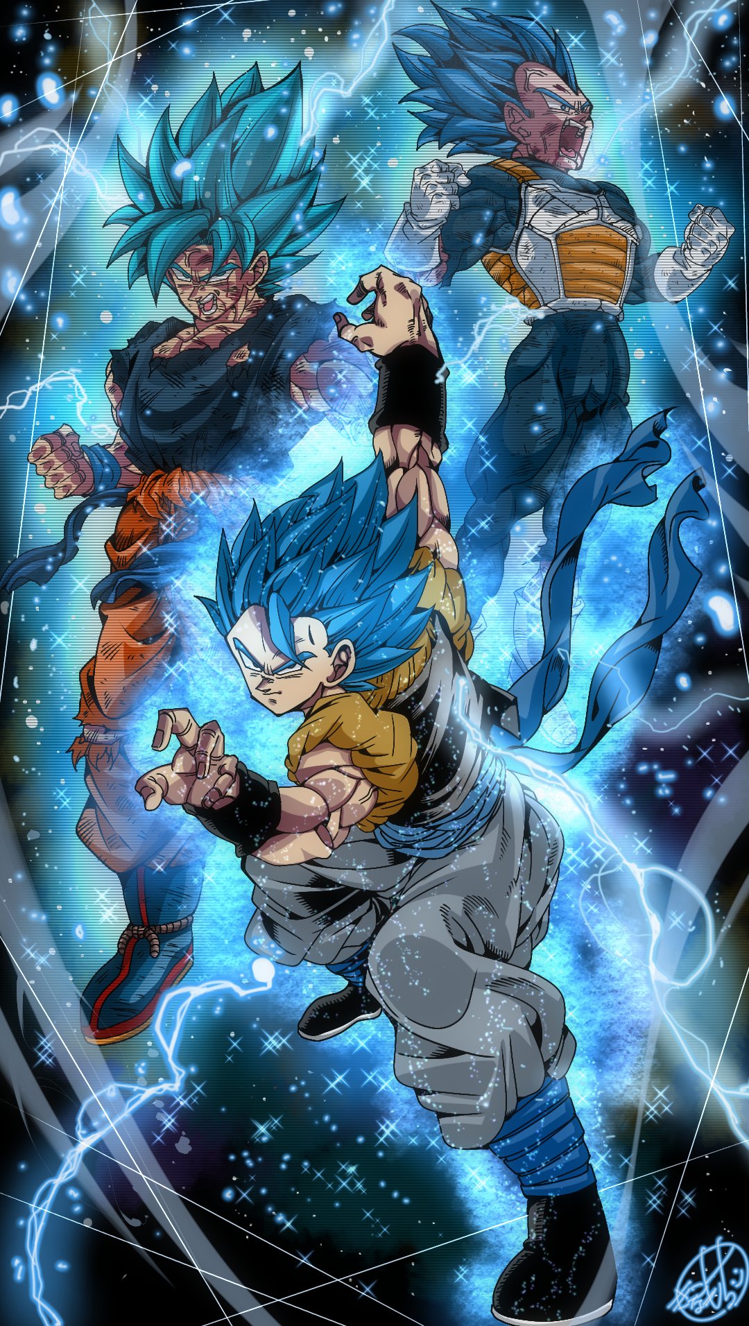 Goku And Vegeta Blue Wallpapers