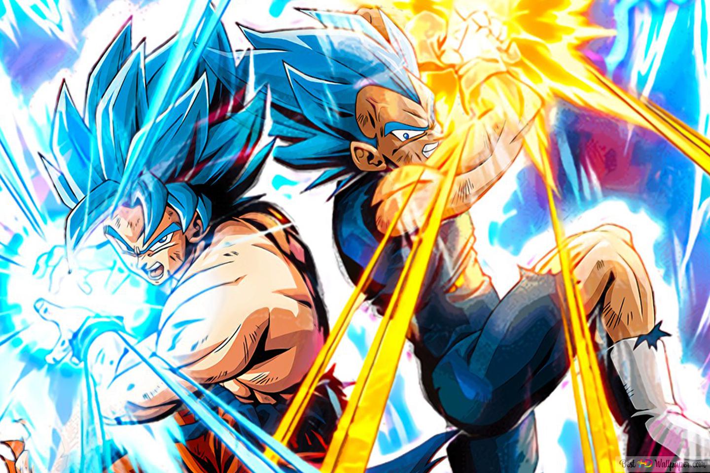 Goku And Vegeta Blue Wallpapers