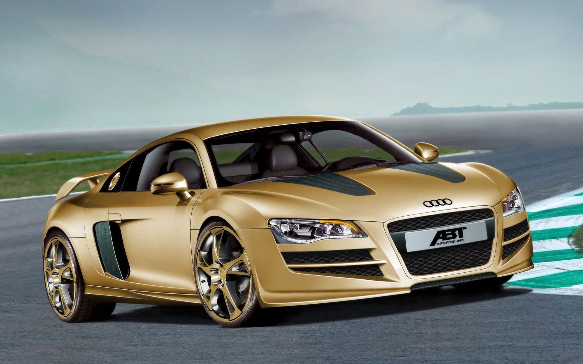 Gold Audi R8 Wallpapers