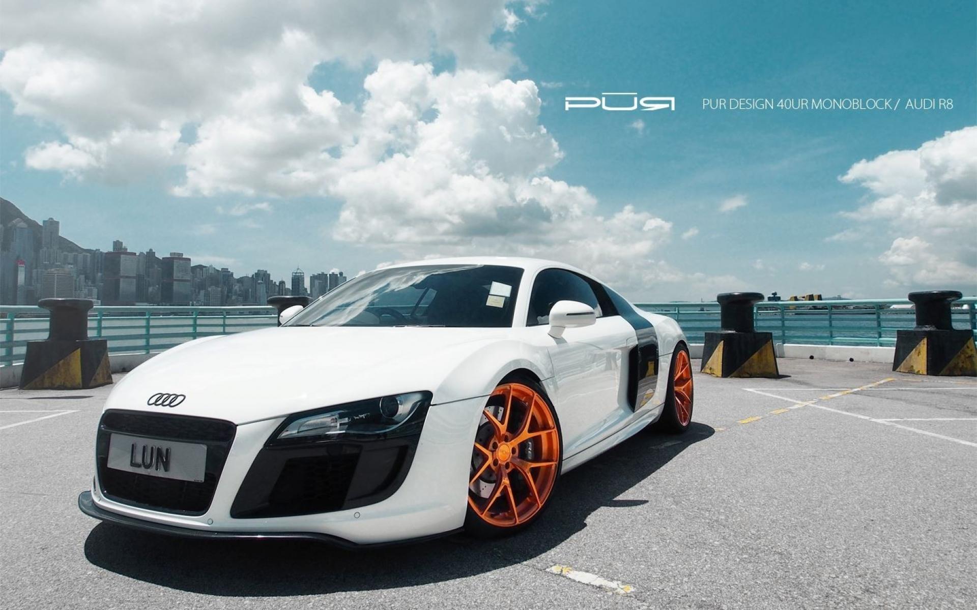 Gold Audi R8 Wallpapers