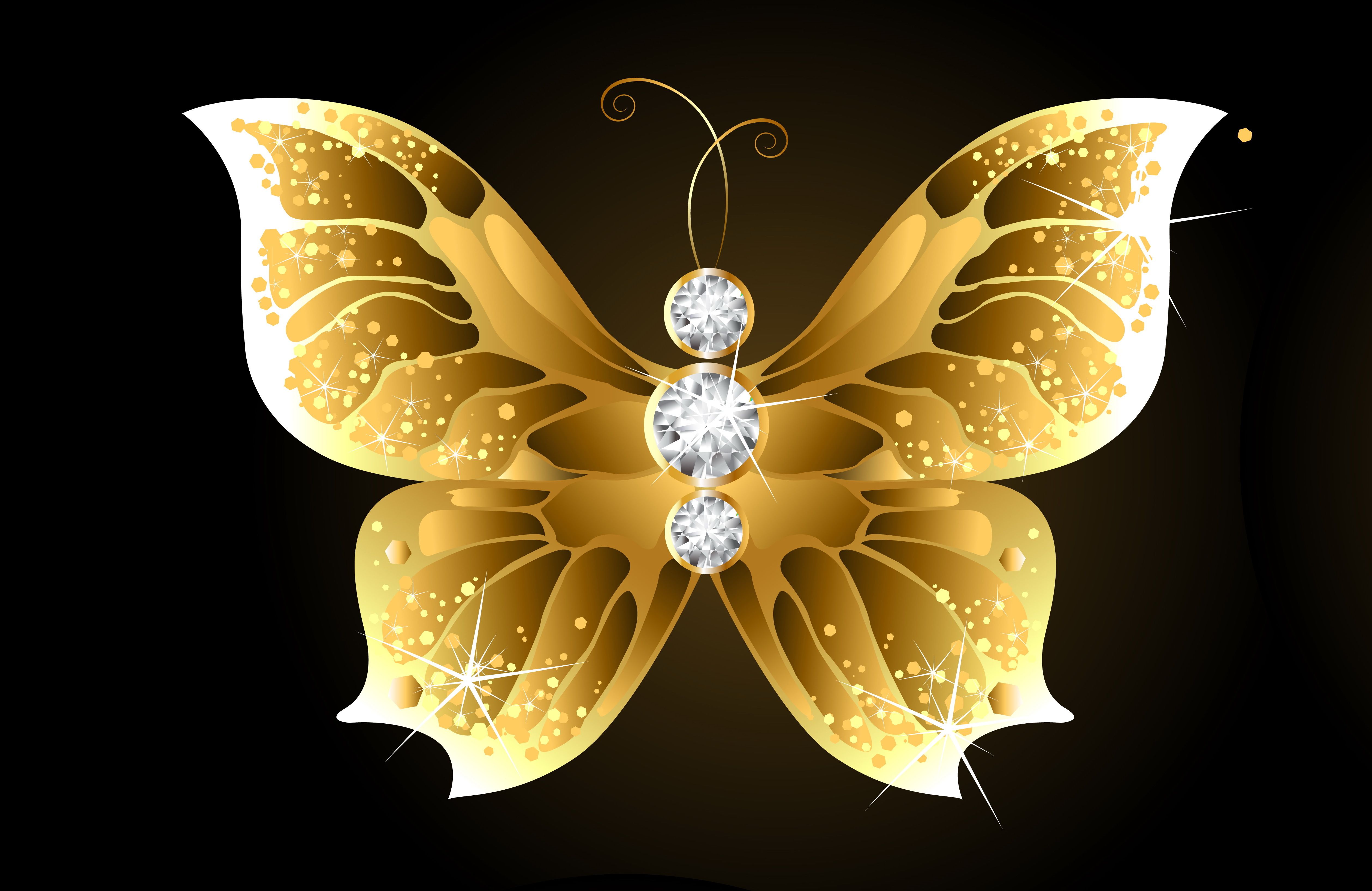 Gold Butterfly Wallpapers