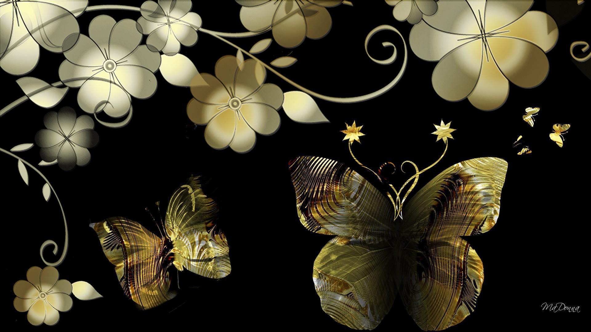 Gold Butterfly Wallpapers