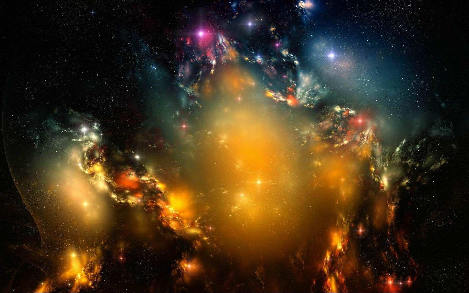 Gold Galaxy Wallpapers