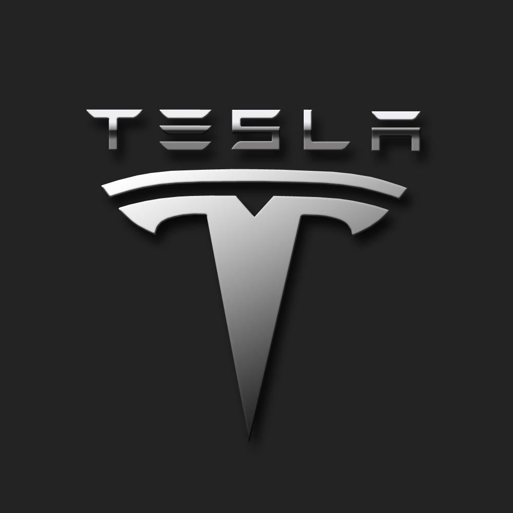 Gold Tesla Logo Wallpapers