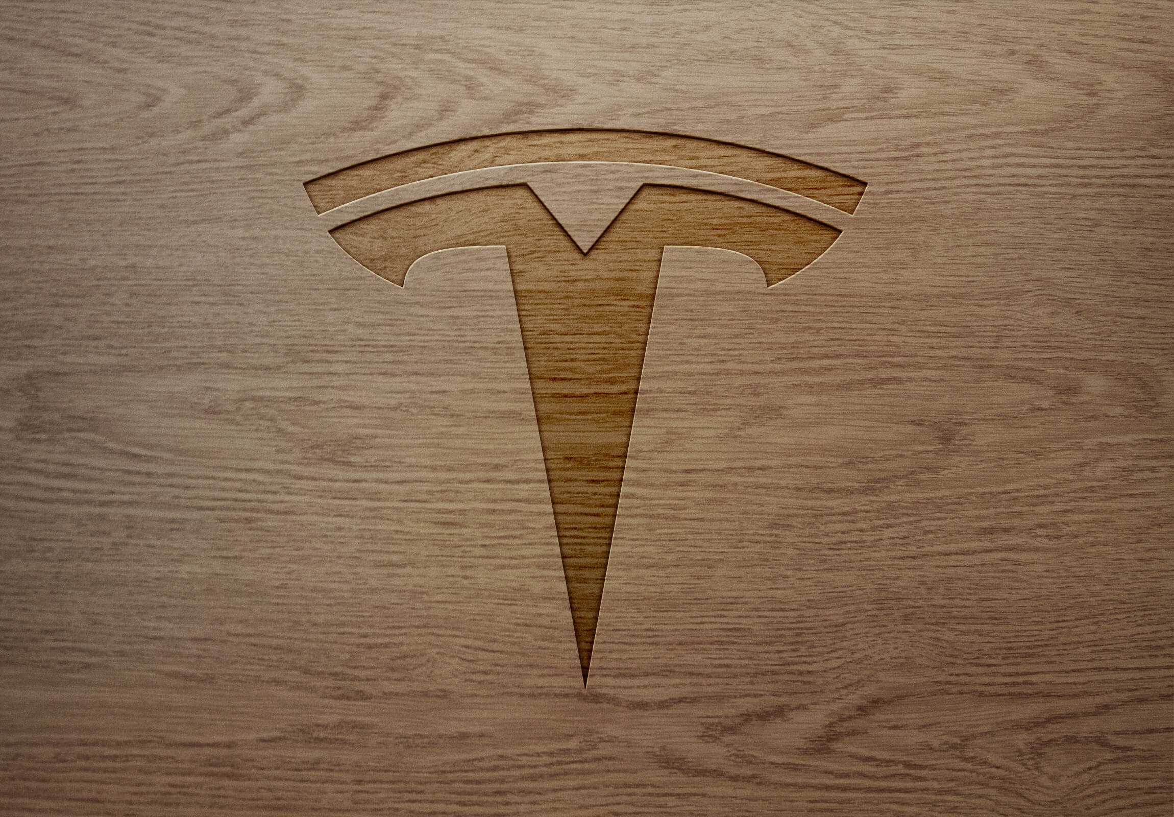 Gold Tesla Logo Wallpapers