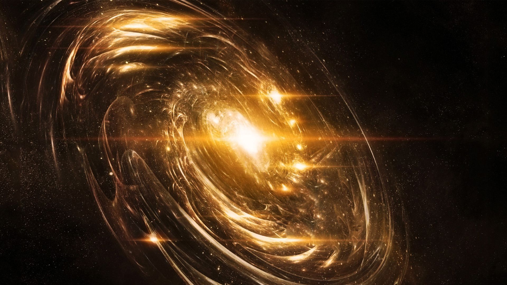 Golden Galaxy Wallpapers