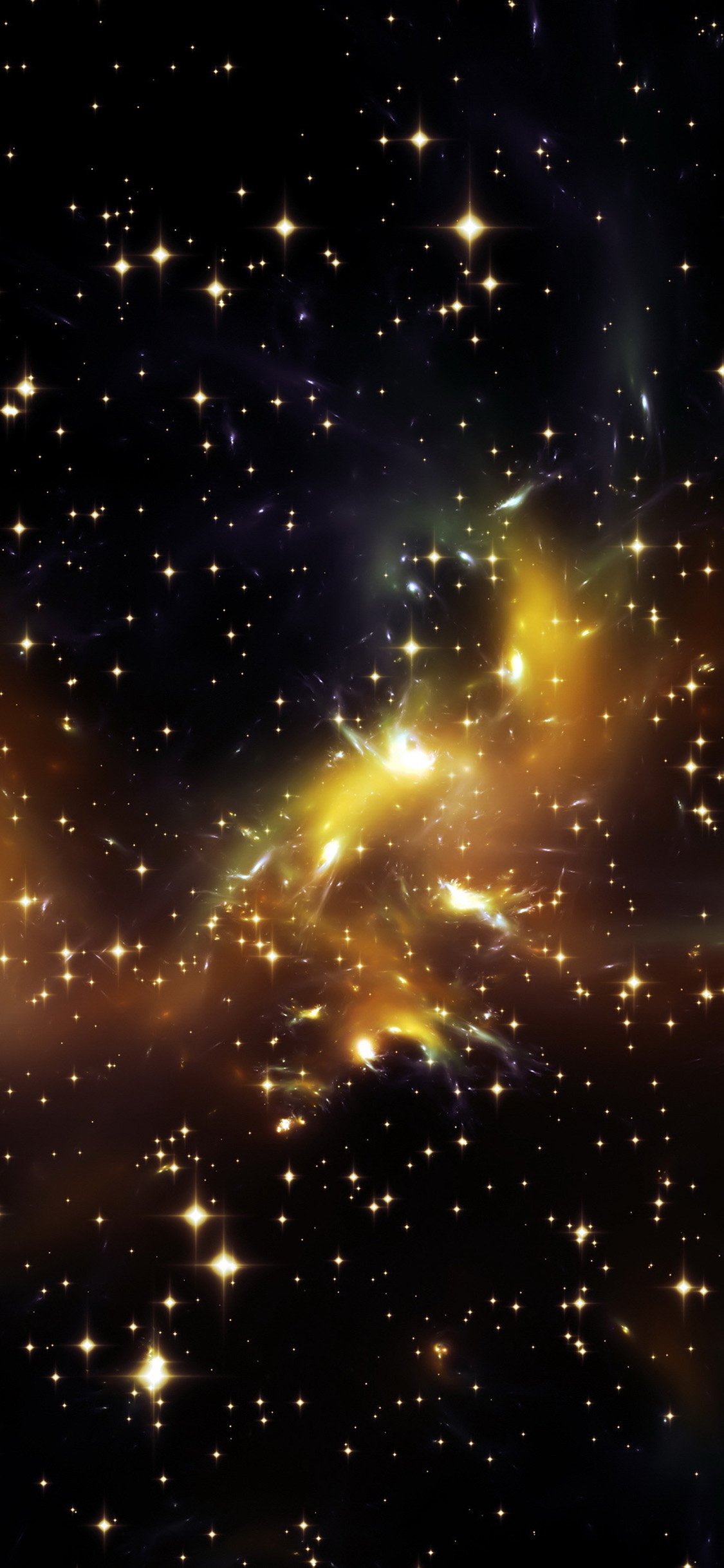 Golden Galaxy Wallpapers