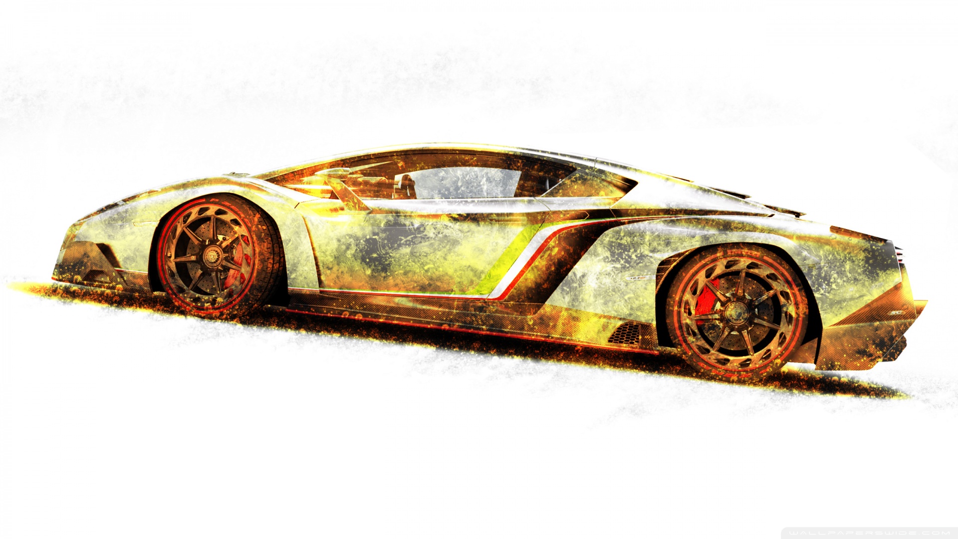 Golden Lamborghini Wallpapers