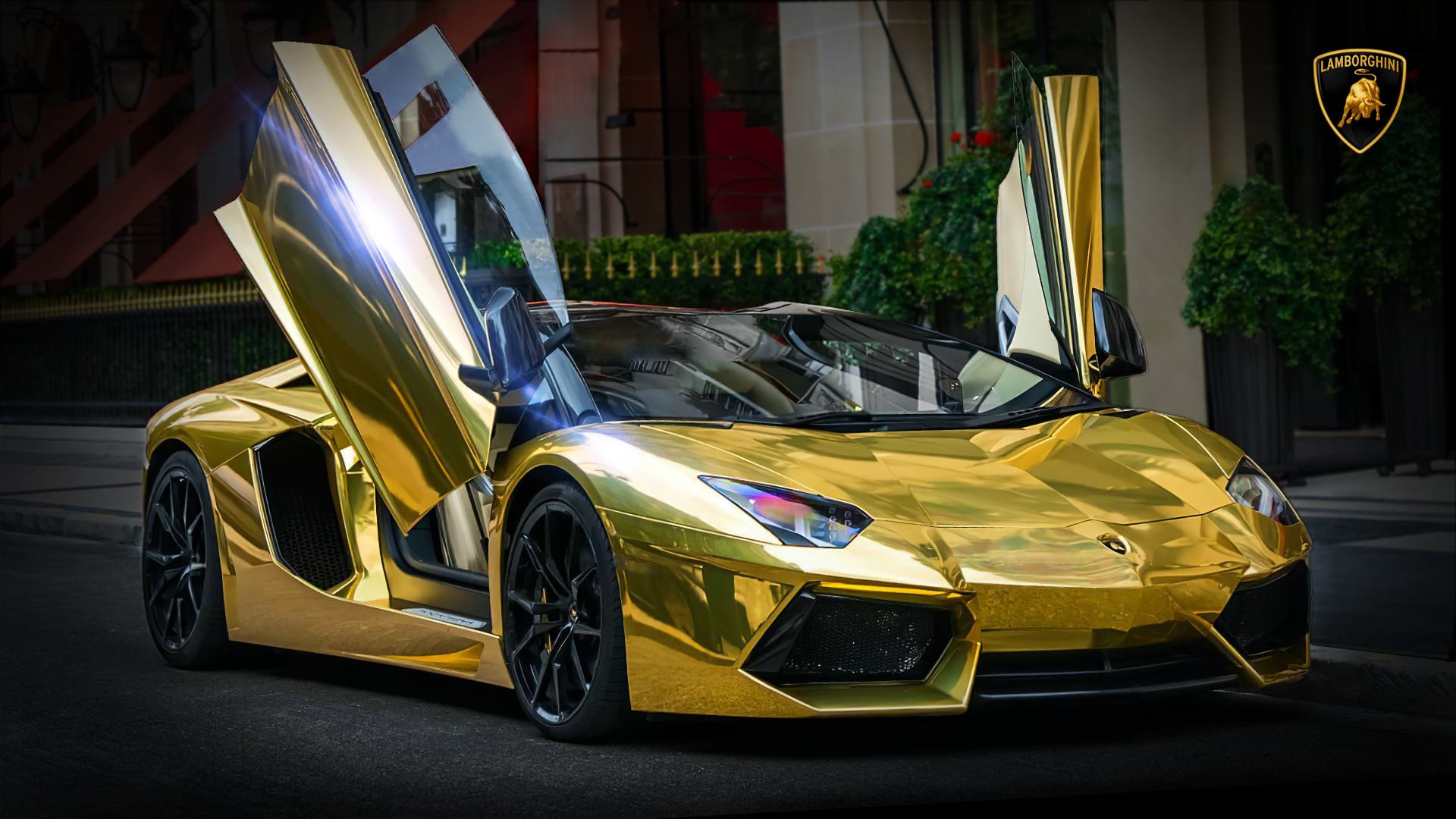 Golden Lamborghini Wallpapers