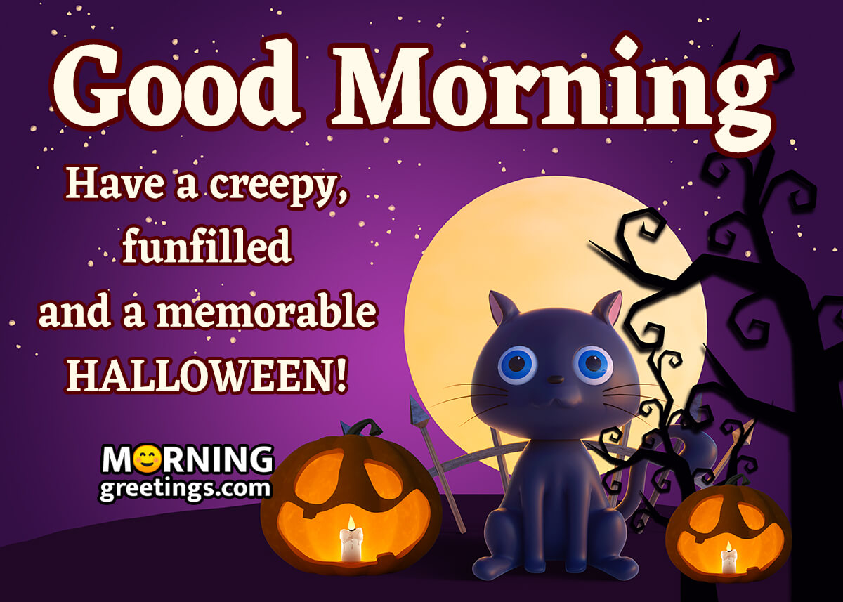 Good Morning Halloween Images Wallpapers