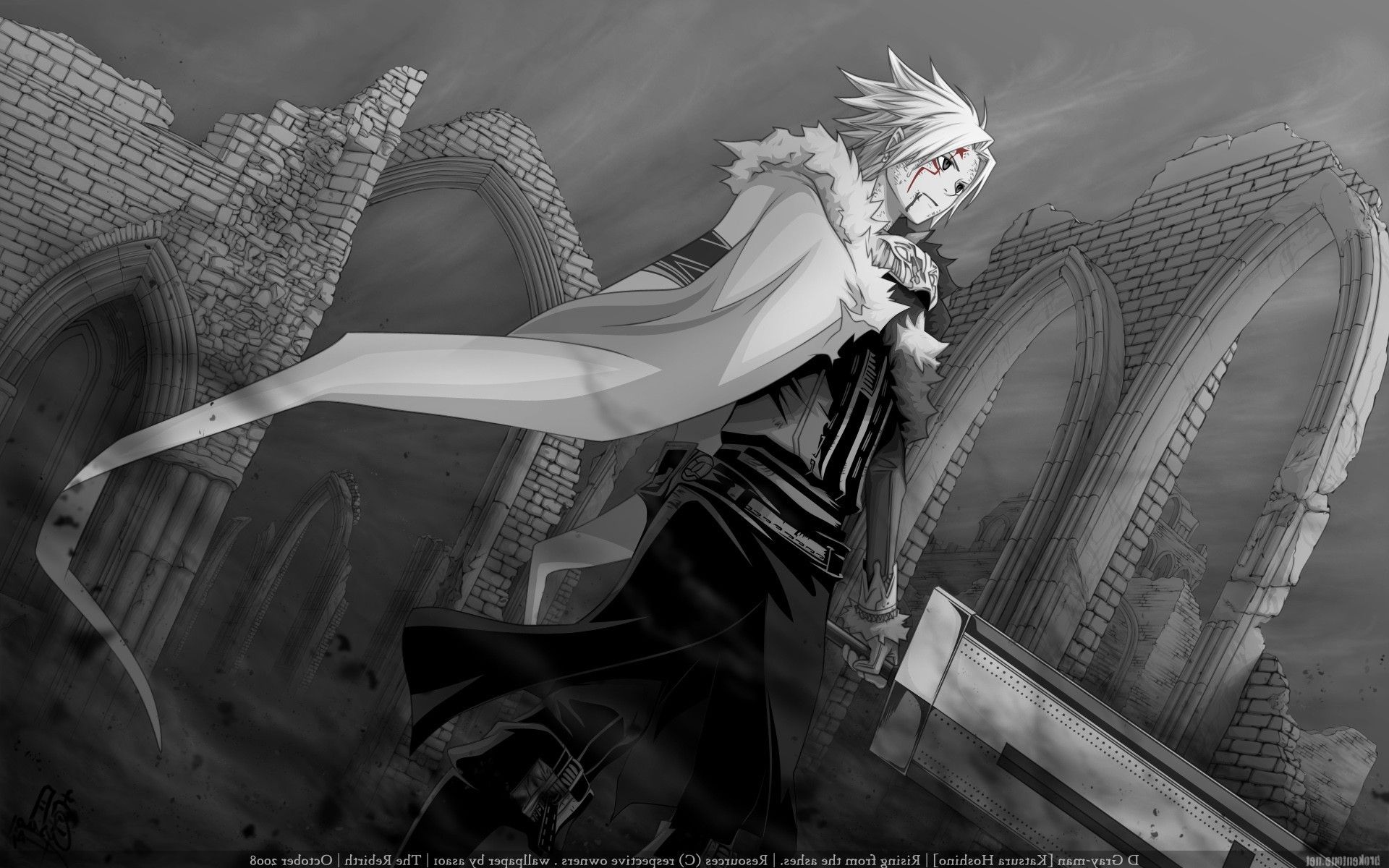 Grayscale Anime Wallpapers