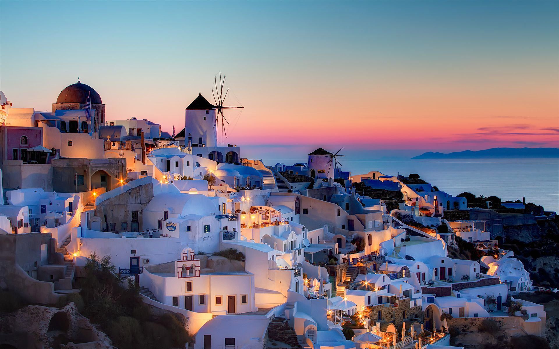 Greece Night Wallpapers