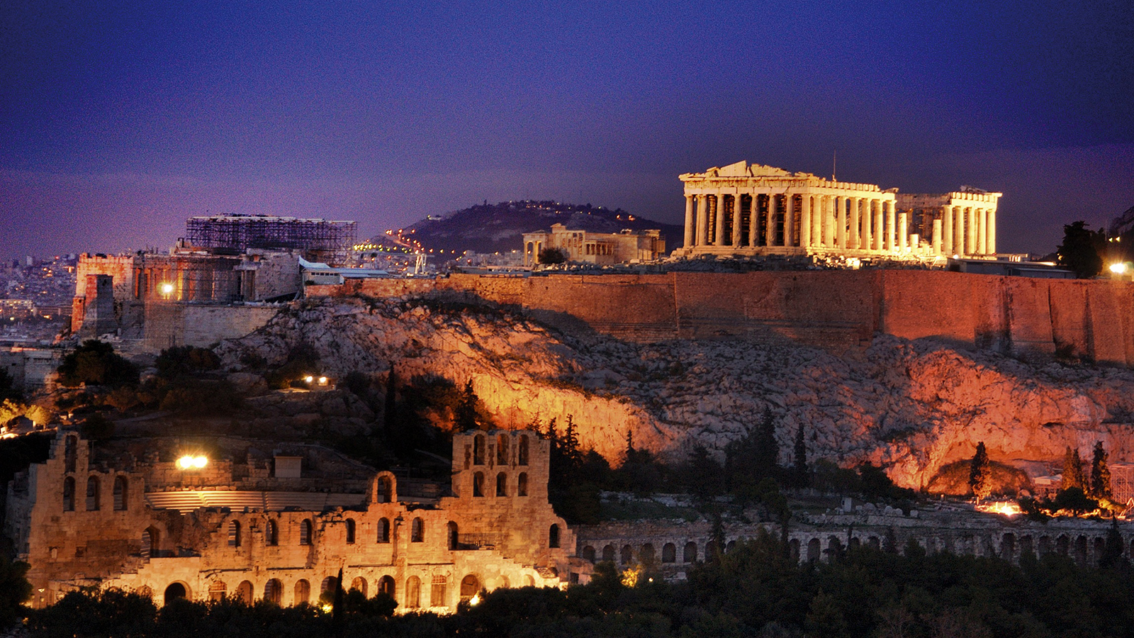 Greece Night Wallpapers