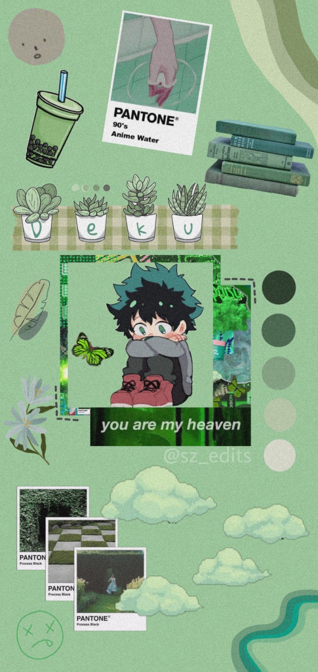 Green Anime Aesthetic Wallpapers