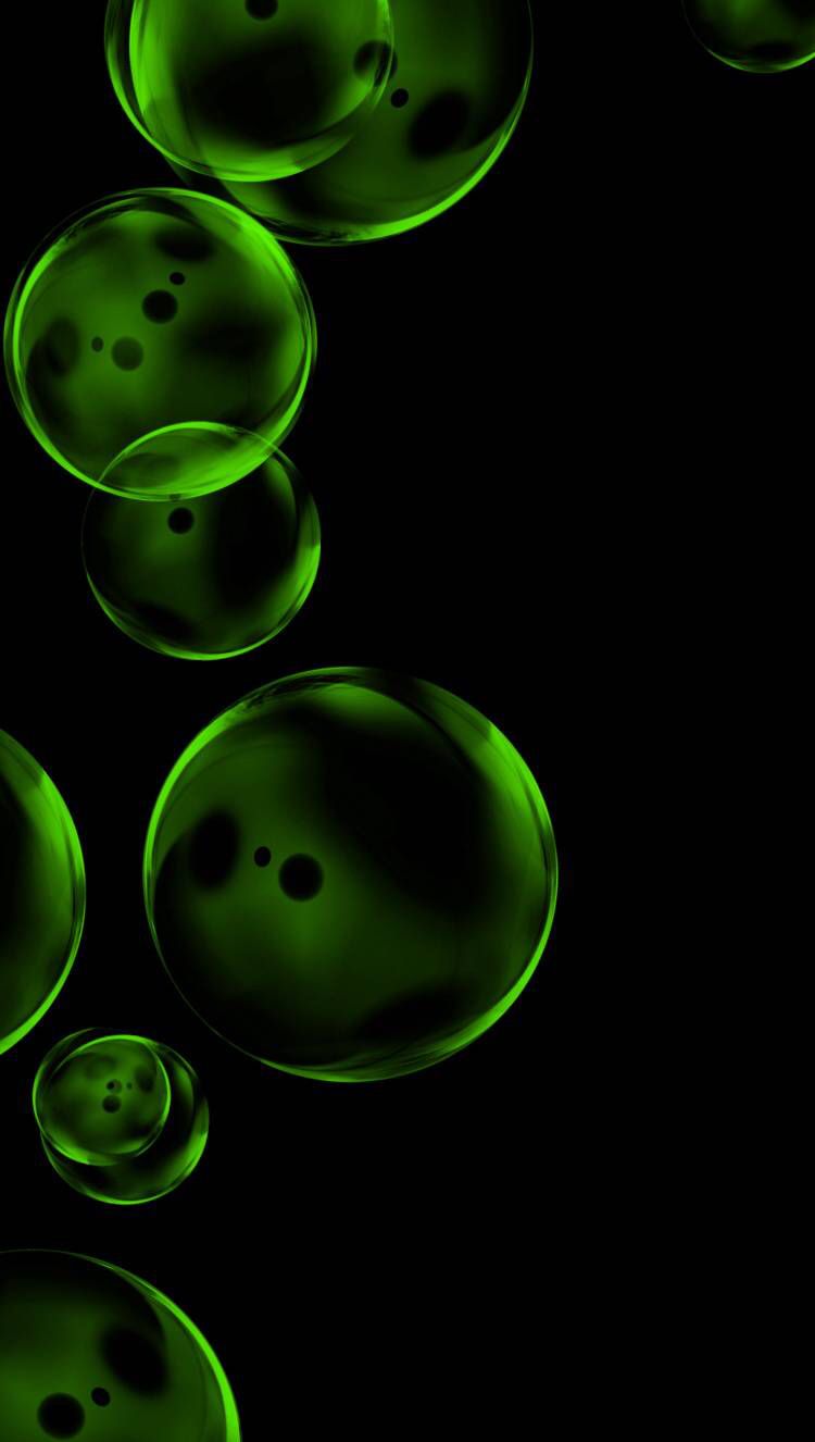 Green Bubbles Wallpapers