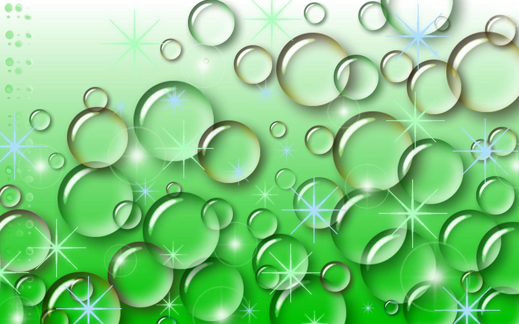 Green Bubbles Wallpapers