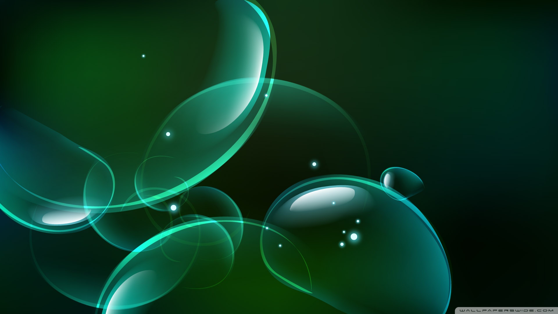 Green Bubbles Wallpapers