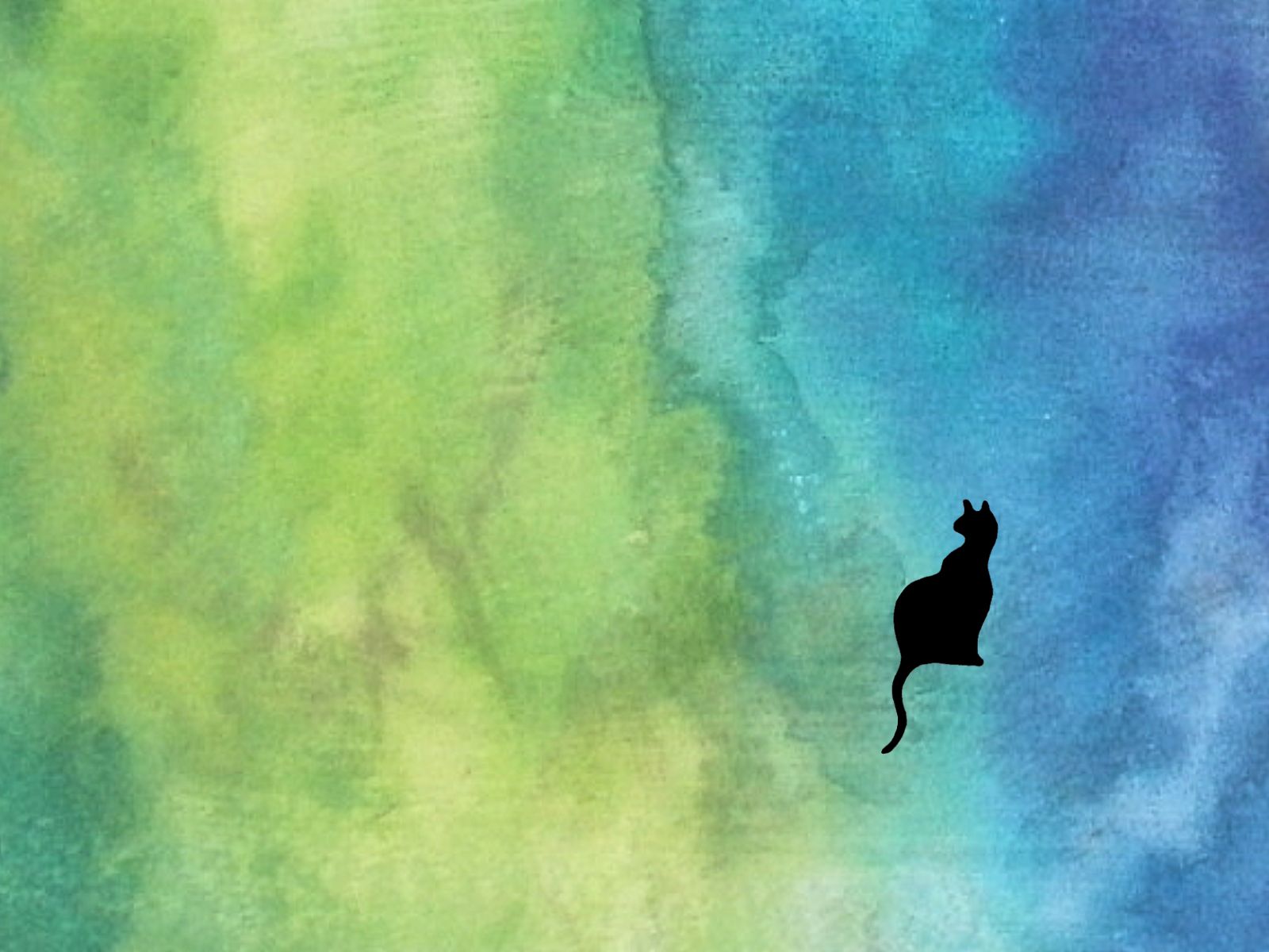 Green Cat Art Wallpapers