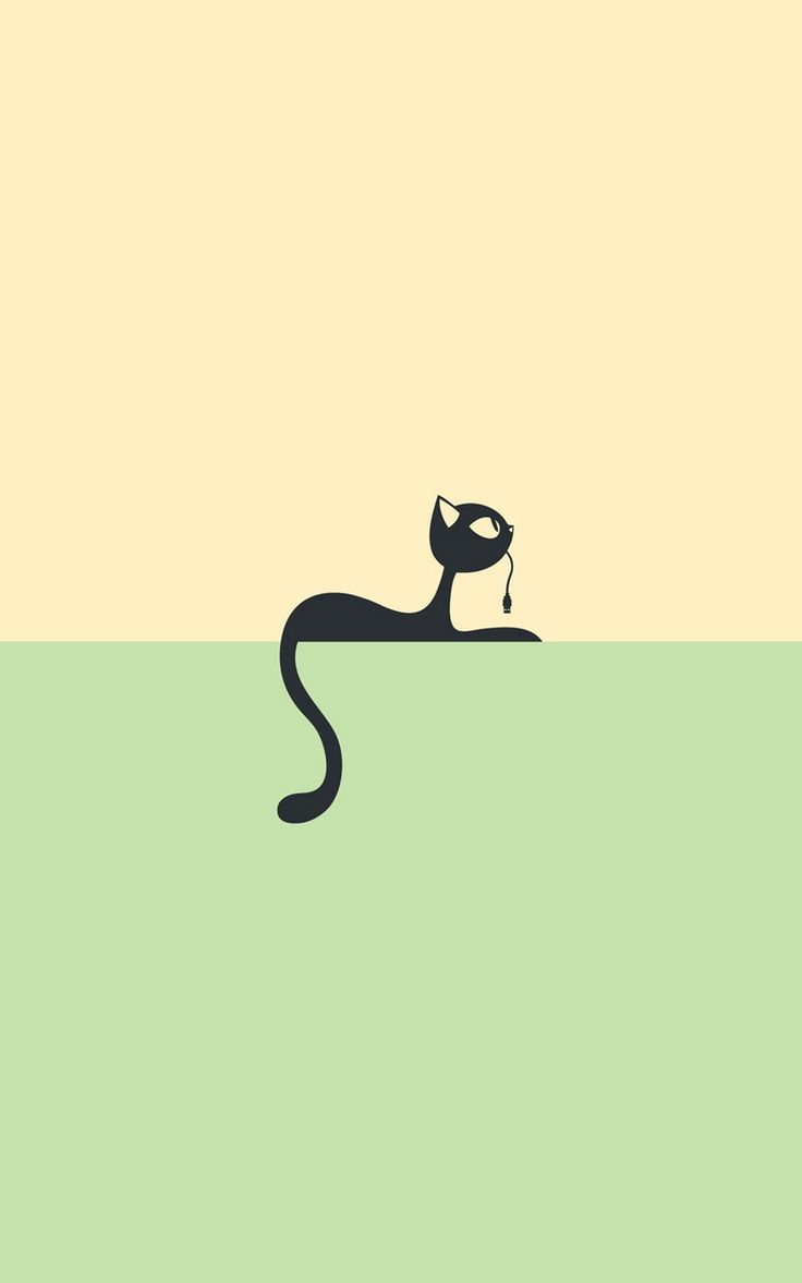 Green Cat Art Wallpapers