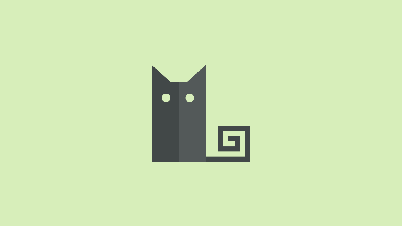 Green Cat Art Wallpapers